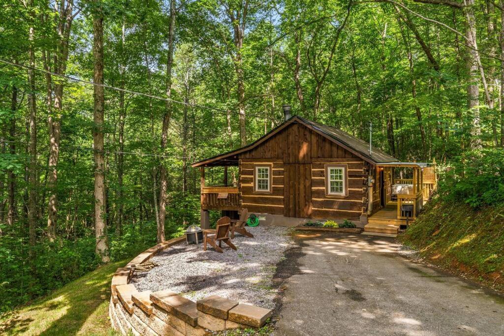 Boozy Bear Bungalow Romantic Cabin 5 Mins 2 Downtown With Hot Tub And Fire Pit แกตลิงเบิร์ก ภายนอก รูปภาพ